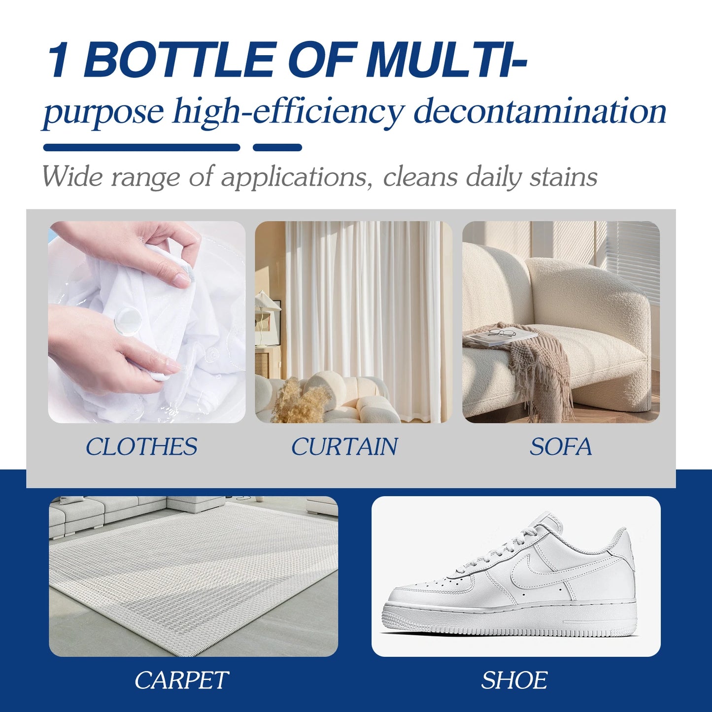 Multi-functional bio-enzyme cleaner Laundry stain remover Bathroom Kitchen active enzyme cleaning tablets for stain removal