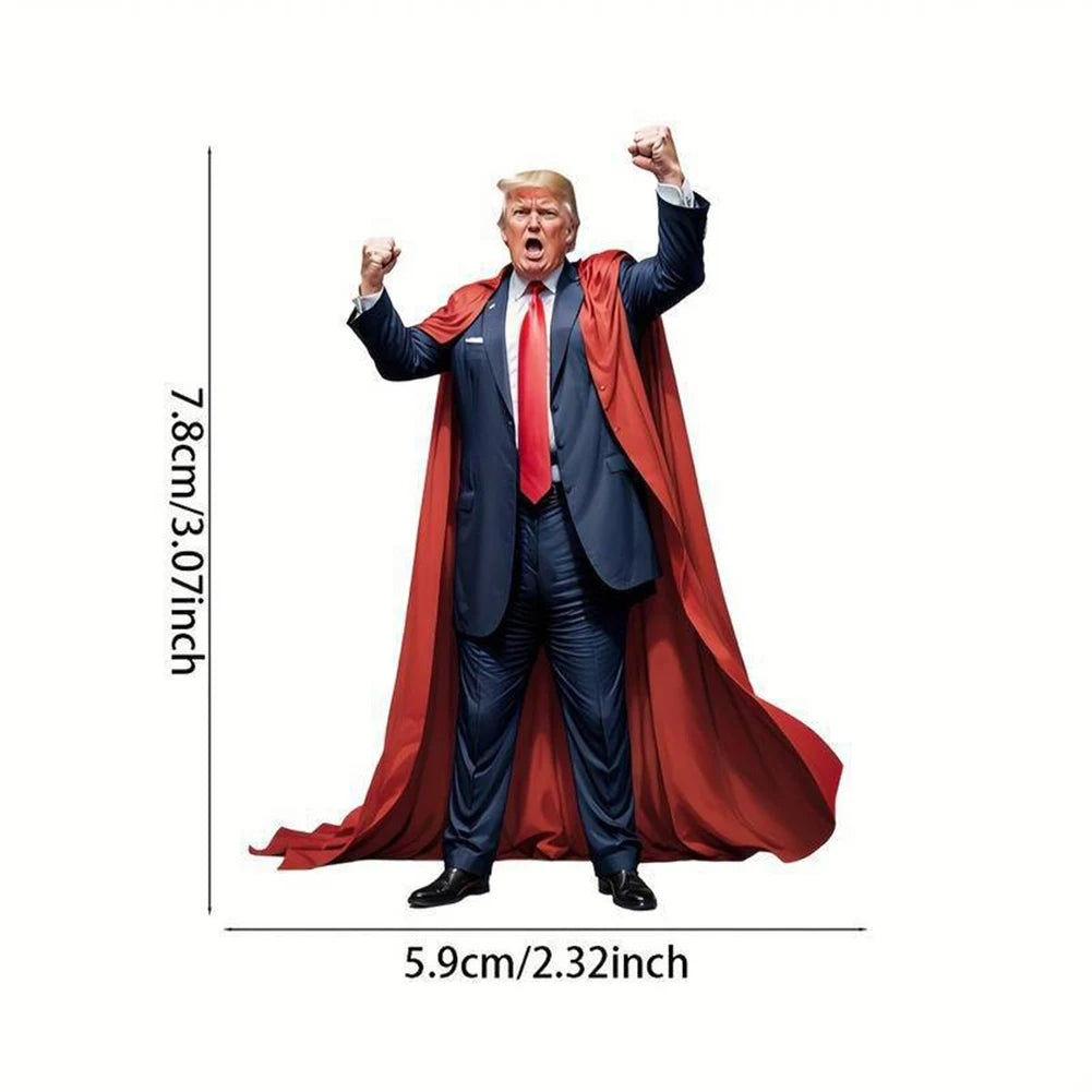 Acrylic Trump Car Hanging Ornament Trump America Presidential Election Decor Prop Trump Hanging Charm for Car Rear View Mirror