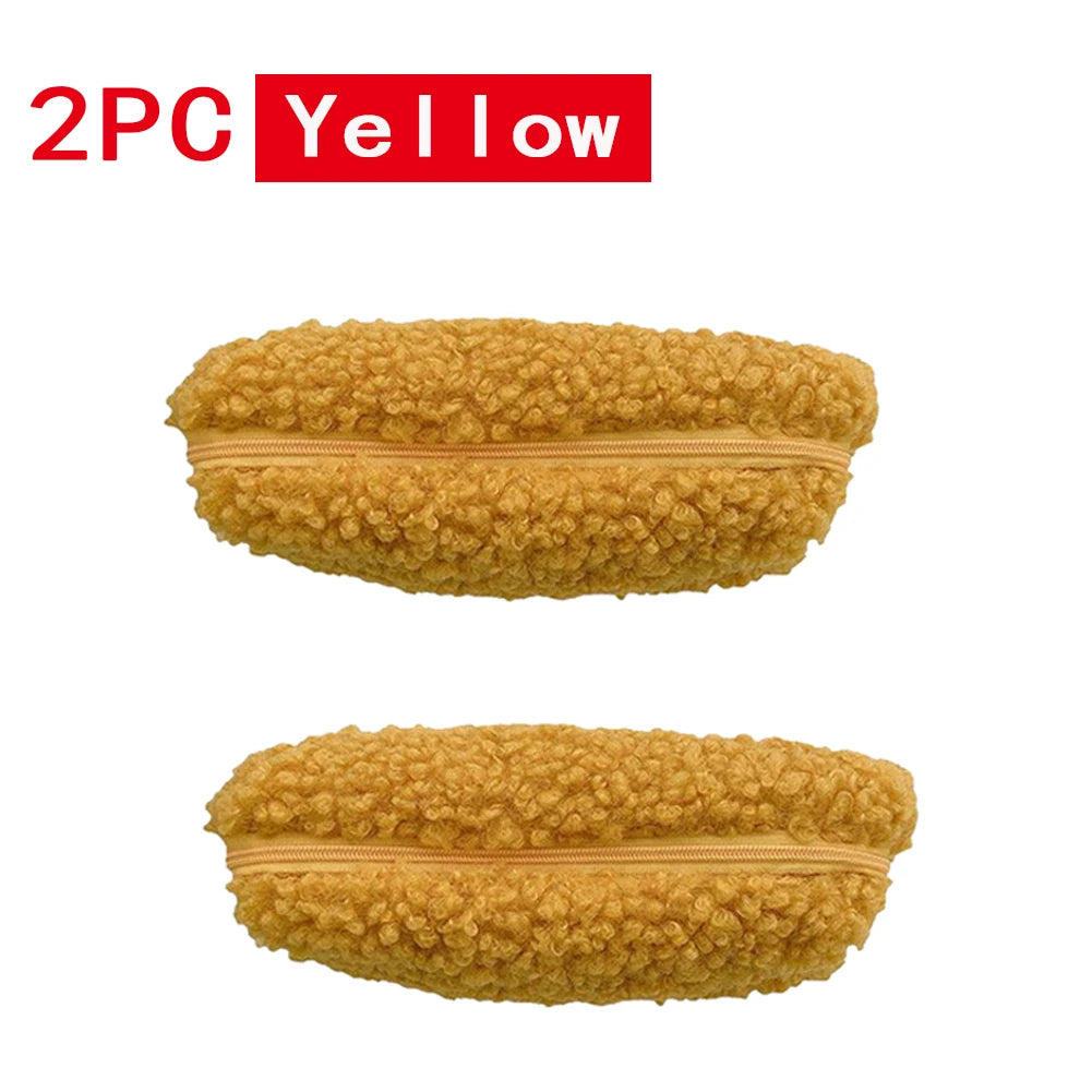 Lambswool Pencil Case Pen Pouch Plush Kawaii Zipper Bags Cosmetic Make Up Organizer  School Office Stationery Supplies