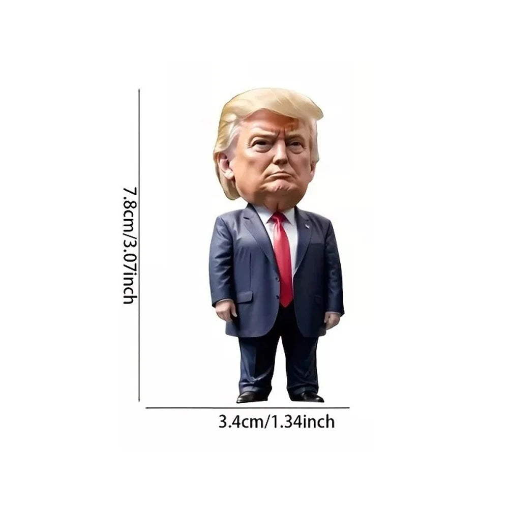 Acrylic Trump Car Hanging Ornament Trump America Presidential Election Decor Prop Trump Hanging Charm for Car Rear View Mirror