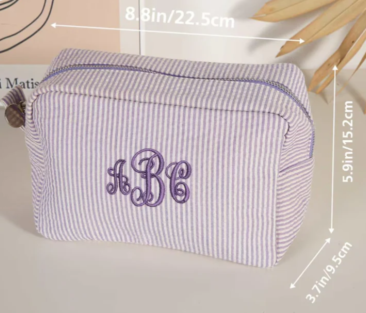 Embroider Cosmetic or Purse Case