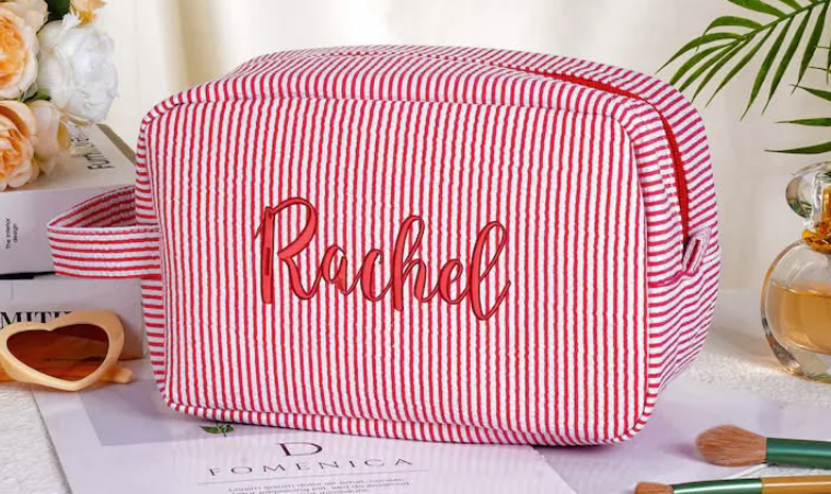 Embroider Cosmetic or Purse Case
