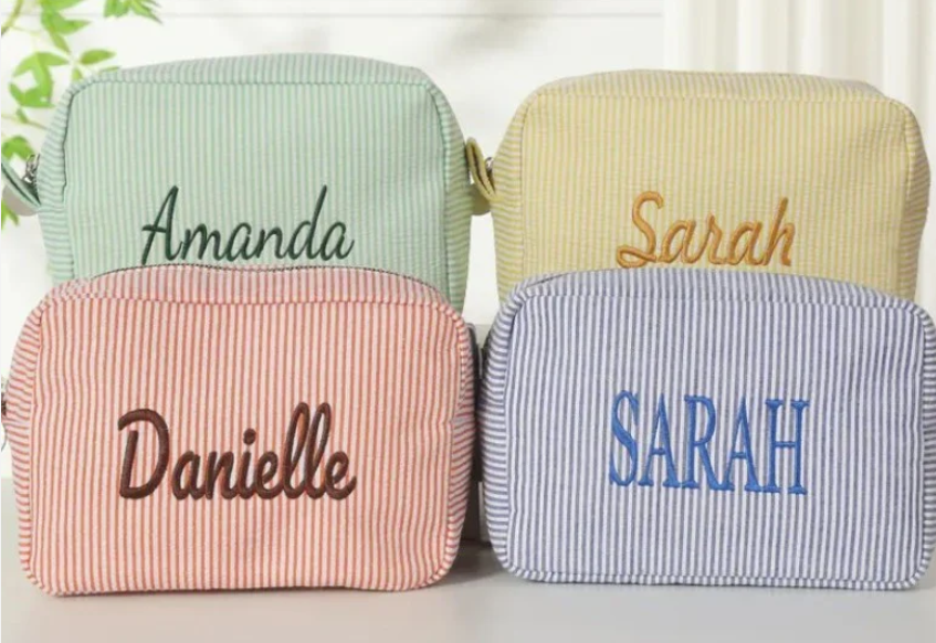 Embroider Cosmetic or Purse Case