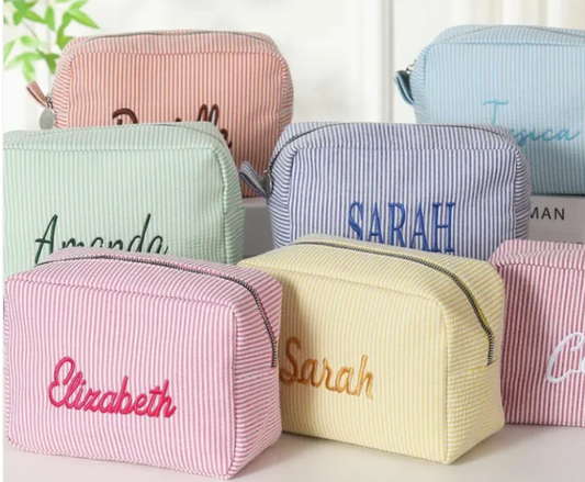 Embroider Cosmetic or Purse Case