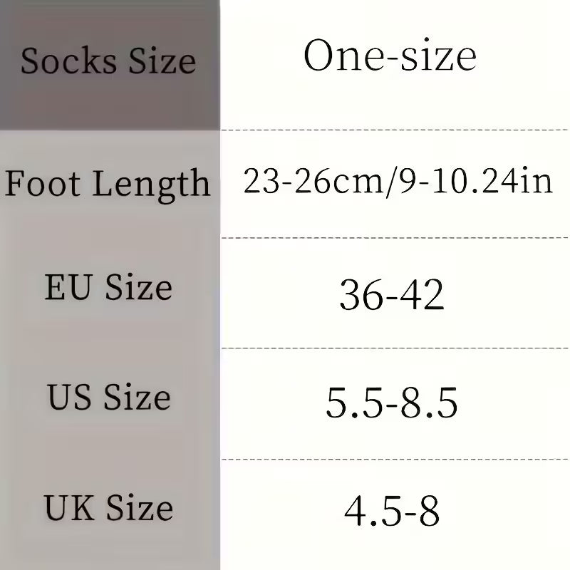 8pcs Women'S Heart Embroidered Plush Socks