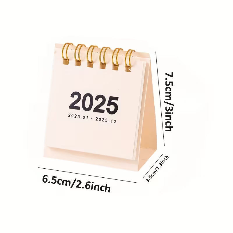 10pcs 2026 Mini Desk Calendar Set - Monthly Planner with Golden Accents, Compact Design for Home, Office, Party, Christmas & Back-to-School Gifts, Desk Calendar Set, Office Supplies, Elegant Cover Design, Durable Paper Material, Mini Calendar