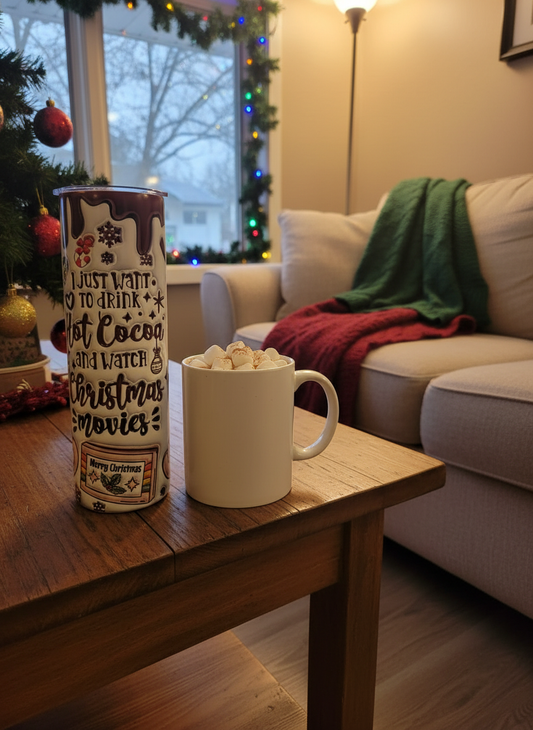 Movie Fan Christmas Tumbler